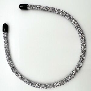 Silver Textured Glittery Headband New